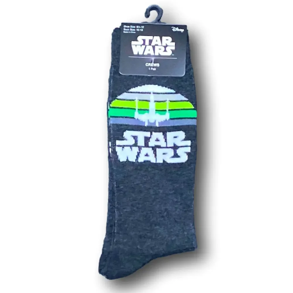 3/$20 Star Wars Funny Novelty Crew Socks - NWT